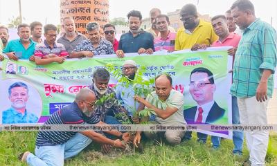 জুলাই শহীদদের স্মরণে দোয়া ও বৃক্ষরোপণ খোরশেদের
