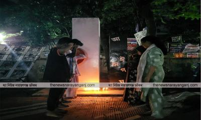 তোলারাম কলেজে কথনের মোমবাতি প্রজ্বলন