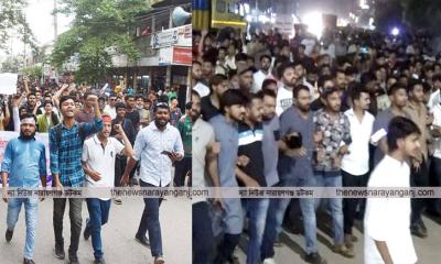 চাষাঢ়ায় ছাত্রলীগ-শিক্ষার্থী মুখোমুখি হয়েও শান্ত