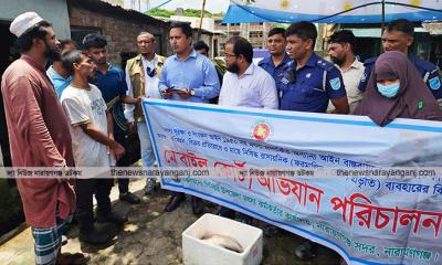 নিষিদ্ধ মাছ বিক্রি হচ্ছে ৫নং ঘাটে