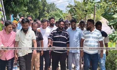 সোনারগাঁয়ে ক্ষতিগ্রস্ত সড়ক পরিদর্শনে এমপির রাজনৈতিক সচিব সজীব
