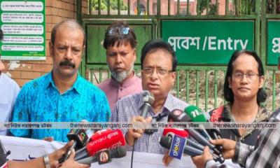 বড় সরদার বাড়ি ক্ষতিগ্রস্তের অভিযোগে মানববন্ধন