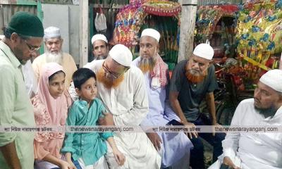 নিহত বুলবুলের পরিবারের পাশে সিরাজুল মামুন