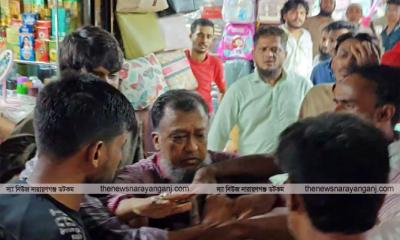 টিপুর উপস্থিতিতে সায়াম প্লাজার ব্যবসায়ীকে মারধরে আতঙ্ক