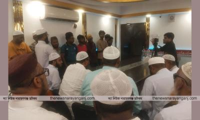 হেফাজতের বিদ্রোহীদের সভায় ছাত্রলীগ যুবলীগের কর্মী