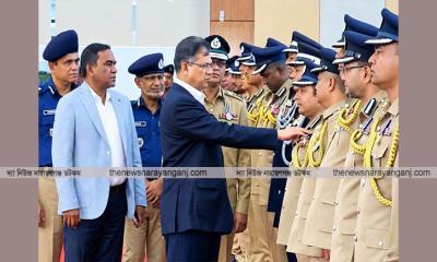 নারায়ণগঞ্জ জেলা পুলিশ সুপারের পিপিএম পদক অর্জন
