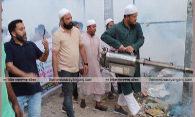 ফতুল্লায় জামায়াতের ডেঙ্গু প্রতিরোধে মশক নিধন কর্মসূচি