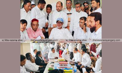 আদালতপাড়ায় মারামারির পরদিন পাল্টাপাল্টি শো ডাউন