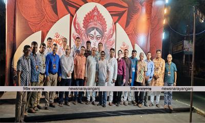 শহরের বিভিন্ন পূজামণ্ডপ পরিদর্শন করলেন ঐক্য পরিষদের নেতৃবৃন্দ