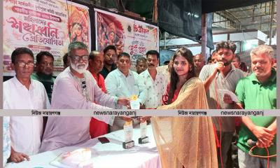কুড়িপাড়ায় শঙ্খধ্বনি প্রতিযোগিতা, মাসদাইর-আমলাপাড়ায় বস্ত্র বিতরণ