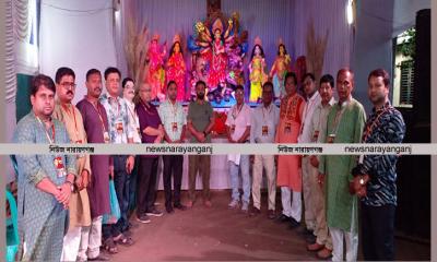 সোনারগাঁ-বন্দরের পূজামণ্ডপগুলো পরিদর্শনে ঐক্য পরিষদের নেতৃবৃন্দ