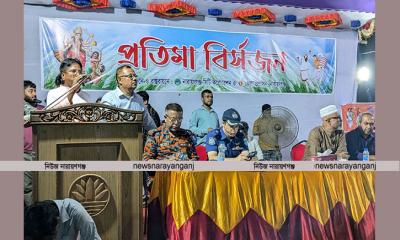 দুর্গাপুজা সুষ্ঠুভাবে সম্পন্ন নারায়ণগঞ্জ ঐক্য পরিষদের ধন্যবাদ