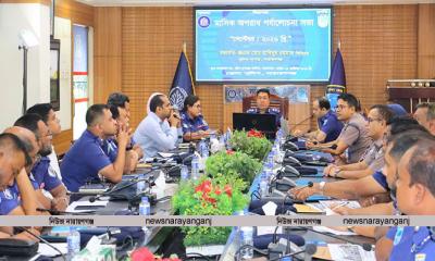 জেলা পুলিশের কল্যাণ ও অপরাধ পর্যালোচনা সভা অনুষ্ঠিত