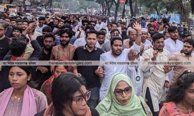 ঢাকায় সমাবেশে নারায়ণগঞ্জ এনসিপি নেতাদের শোডাউন দিয়ে যোগদান