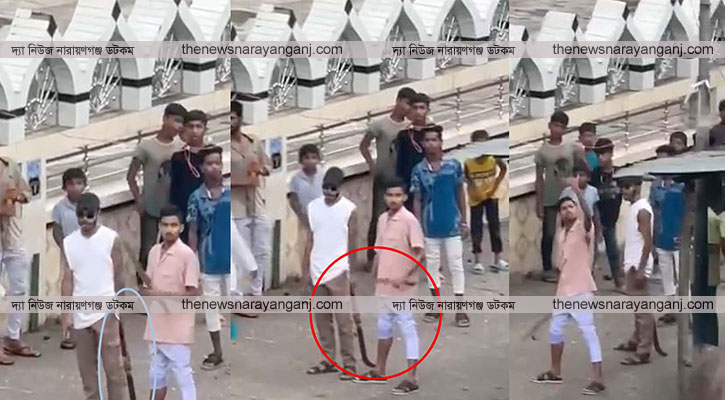 বন্দরে অটোরিকশার স্ট্যান্ড নিয়ে প্রকাশ্য অস্ত্র নিয়ে মারামারি